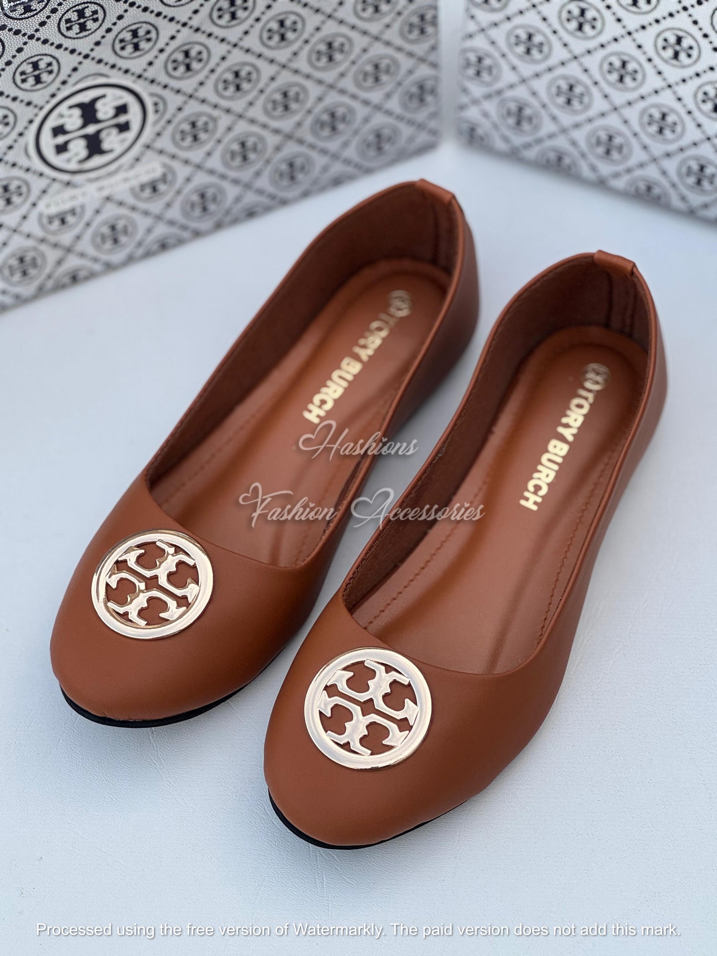 Metallic Medallion Ballet Flats