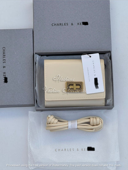 Minimalist Turn-Lock Crossbody Wallet