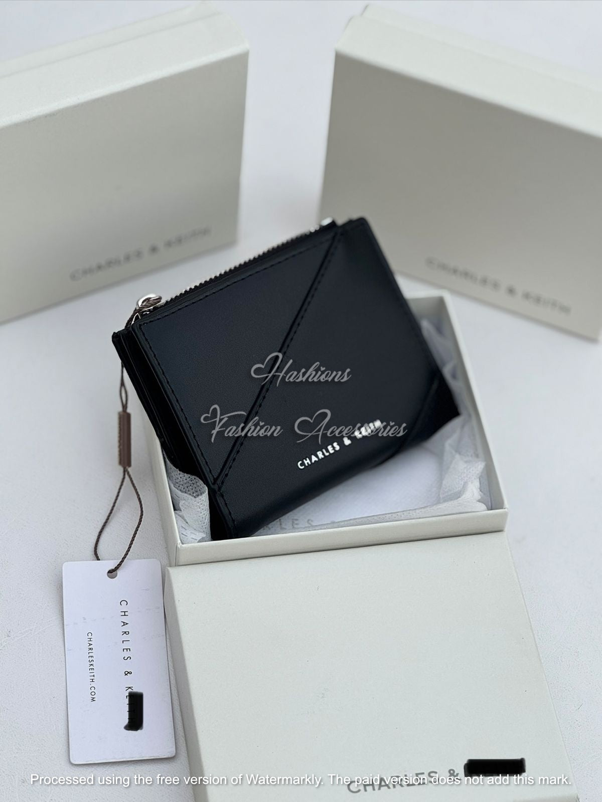 Geometric Panel Zip Wallet