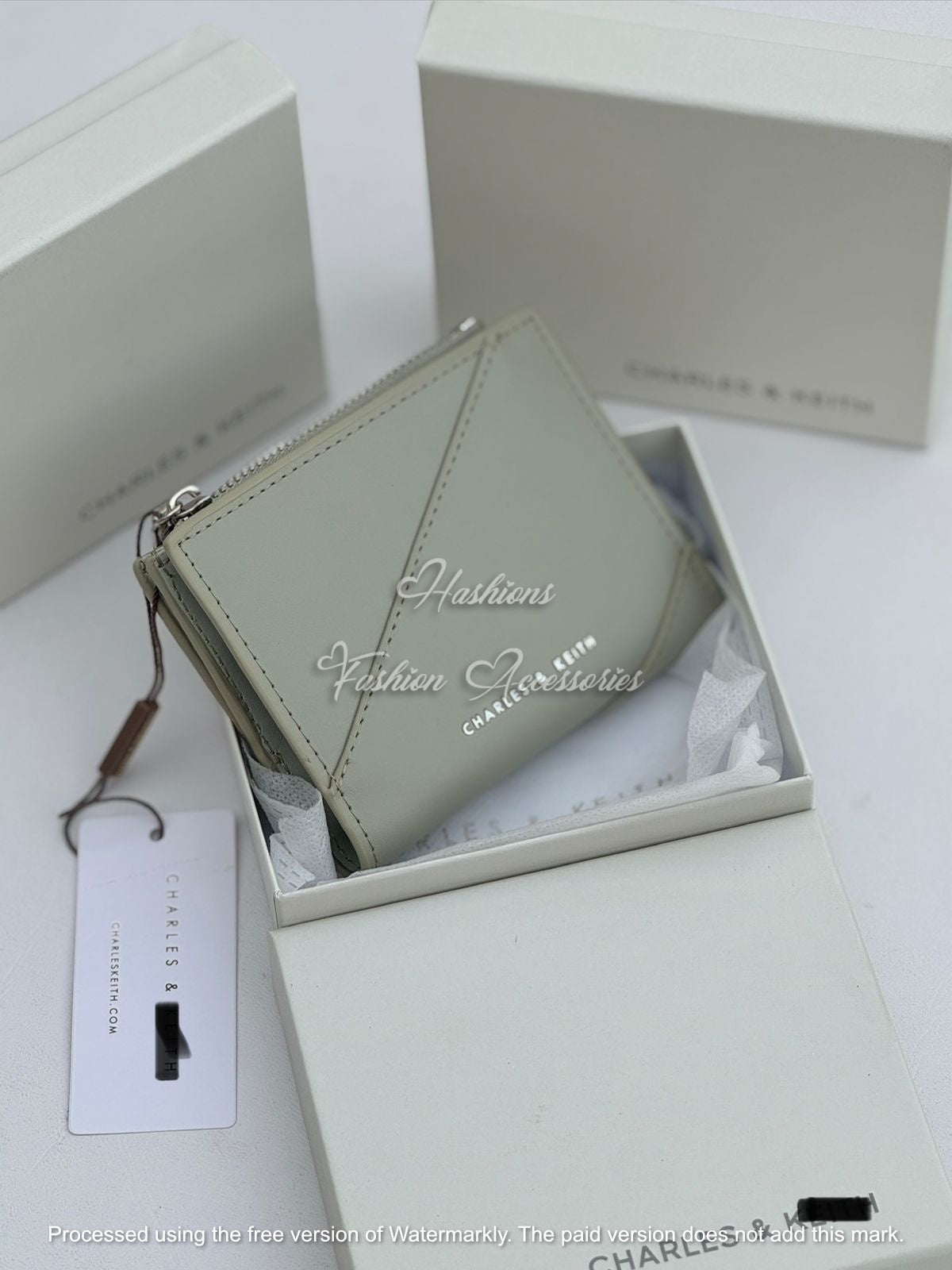 Geometric Panel Zip Wallet