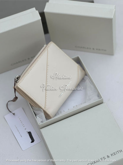 Geometric Panel Zip Wallet