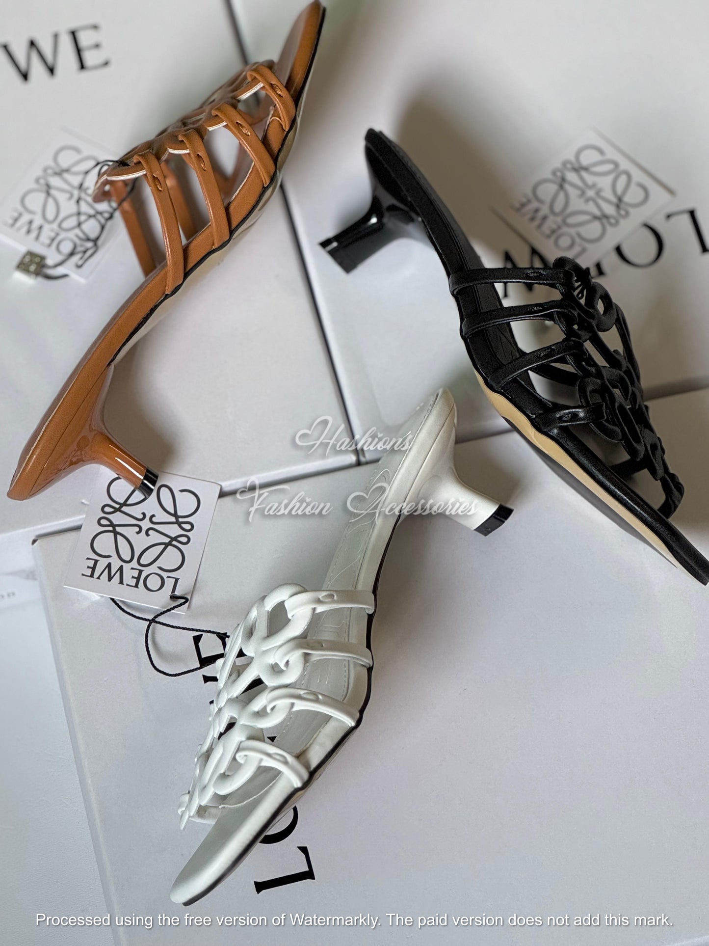 Cutout Leather Kitten Heels