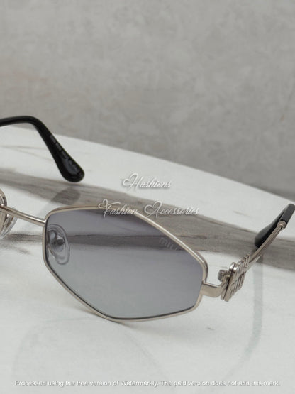 Silver Geometric Sunglasses