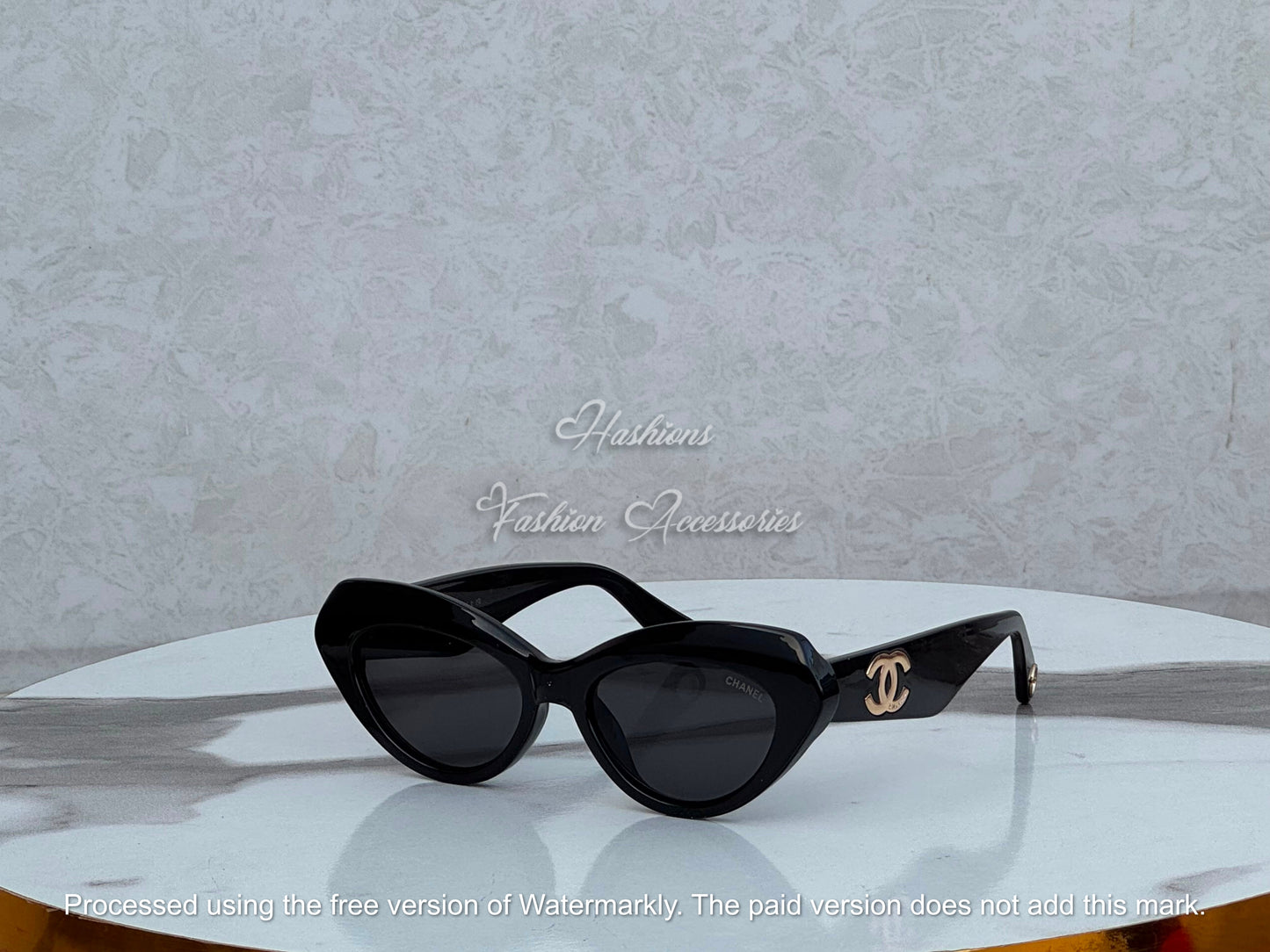 Black Cat-Eye Sunglasses