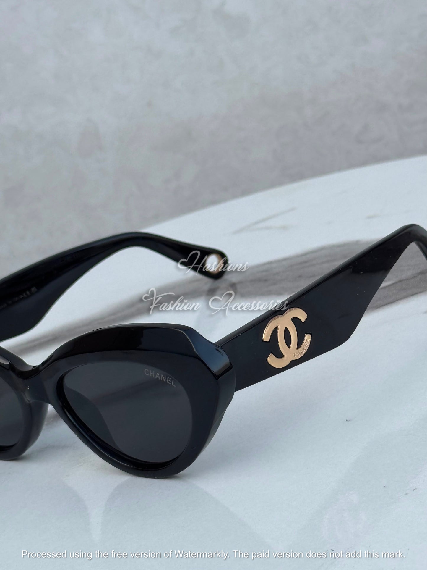 Black Cat-Eye Sunglasses