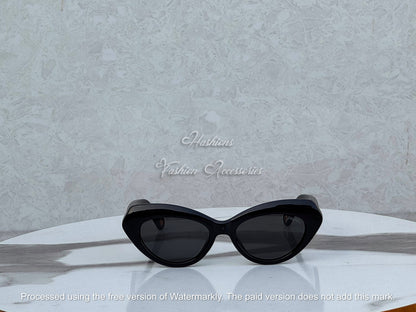 Black Cat-Eye Sunglasses