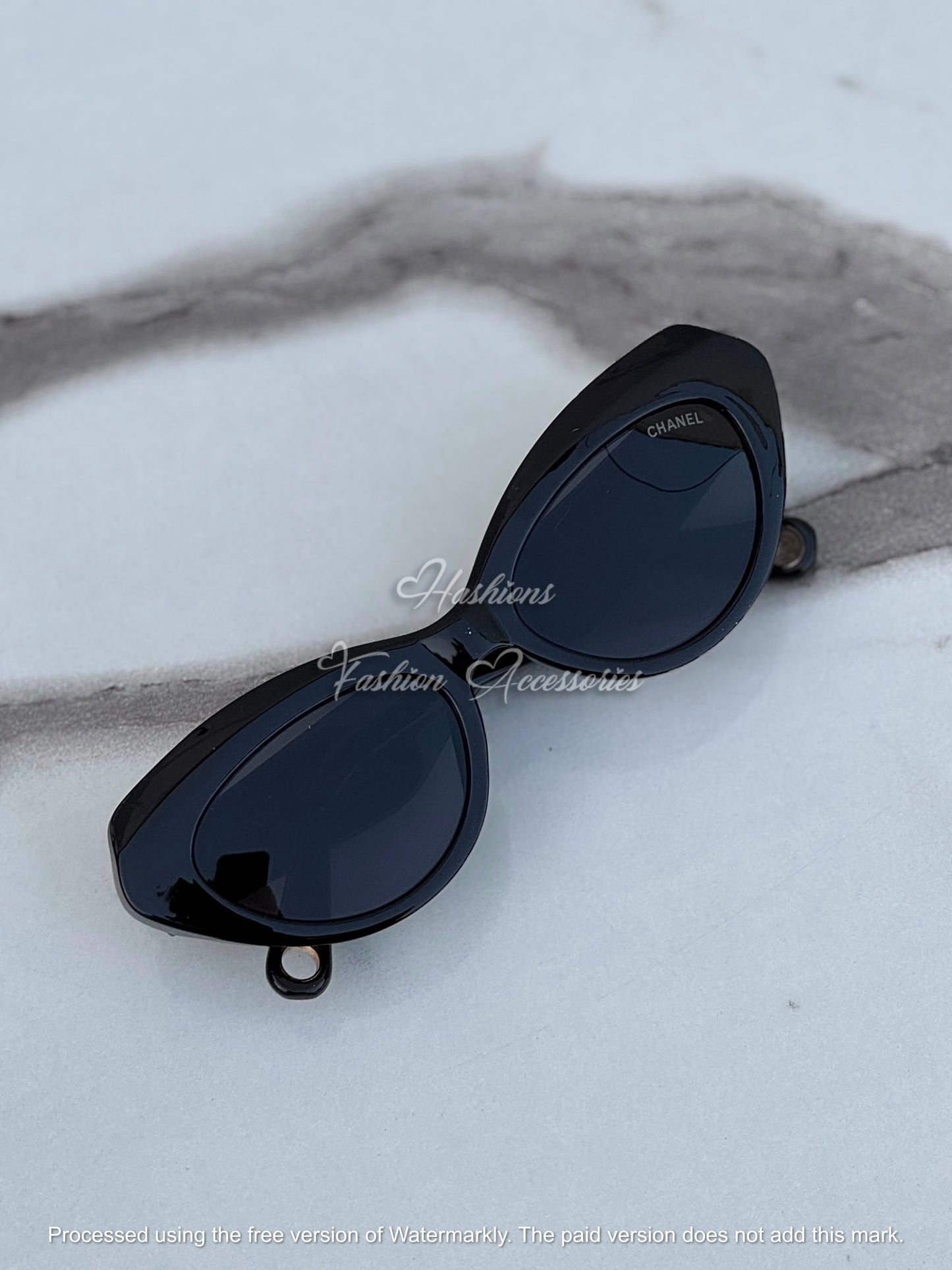 Black Cat-Eye Sunglasses