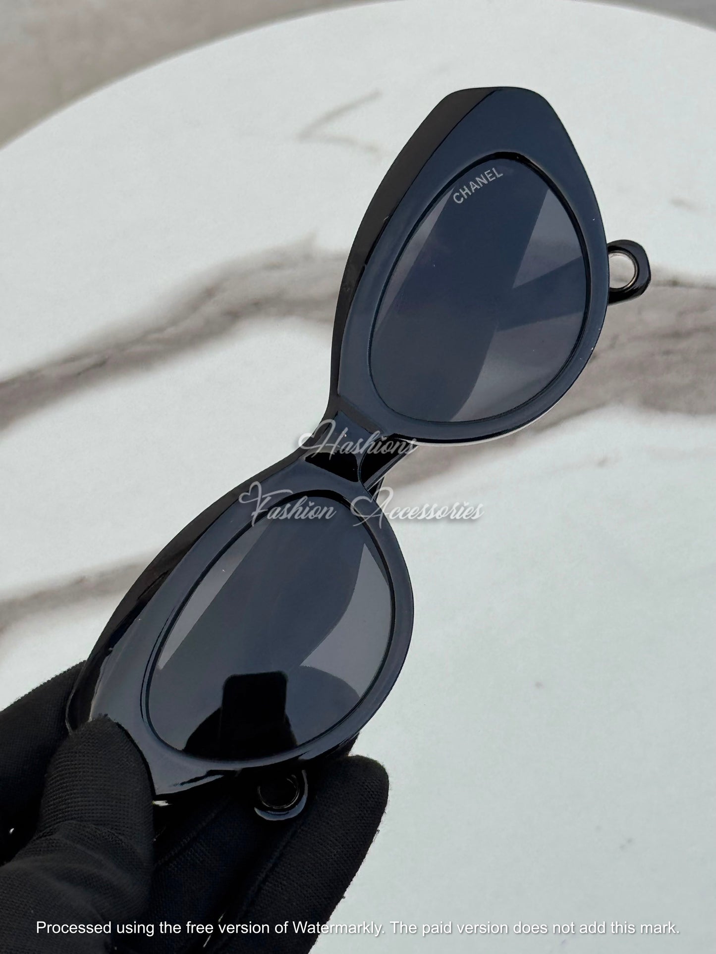 Black Cat-Eye Sunglasses