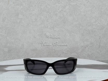Black Wrap Sunglasses