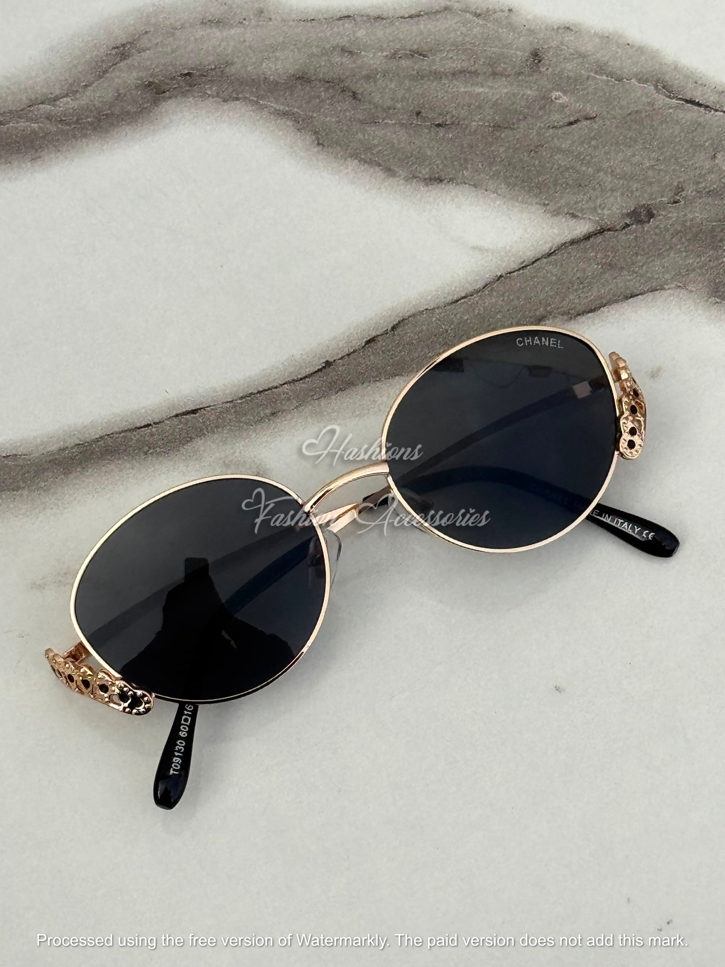 Round Crystal Sunglasses