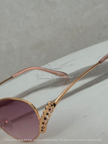 Round Crystal Sunglasses