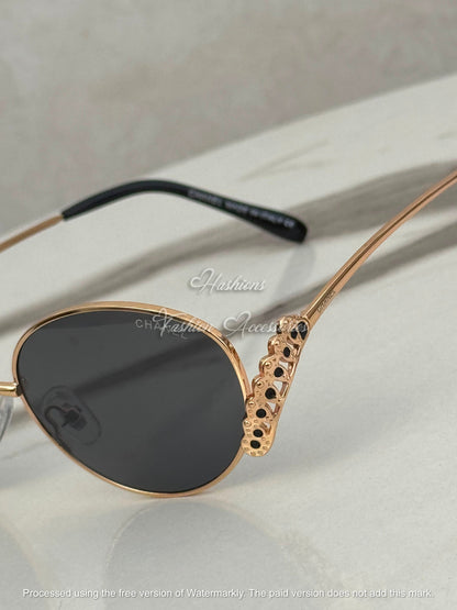 Round Crystal Sunglasses