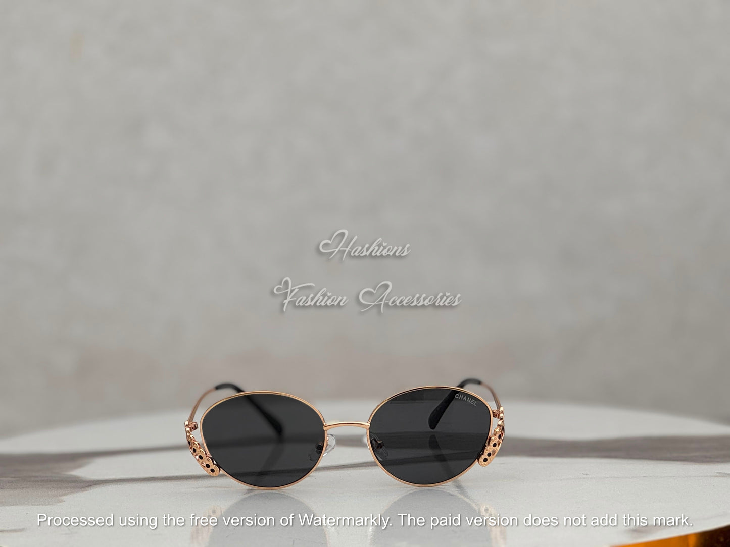 Round Crystal Sunglasses