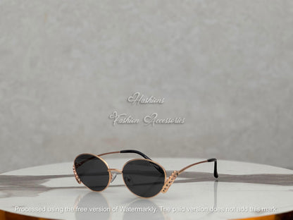 Round Crystal Sunglasses