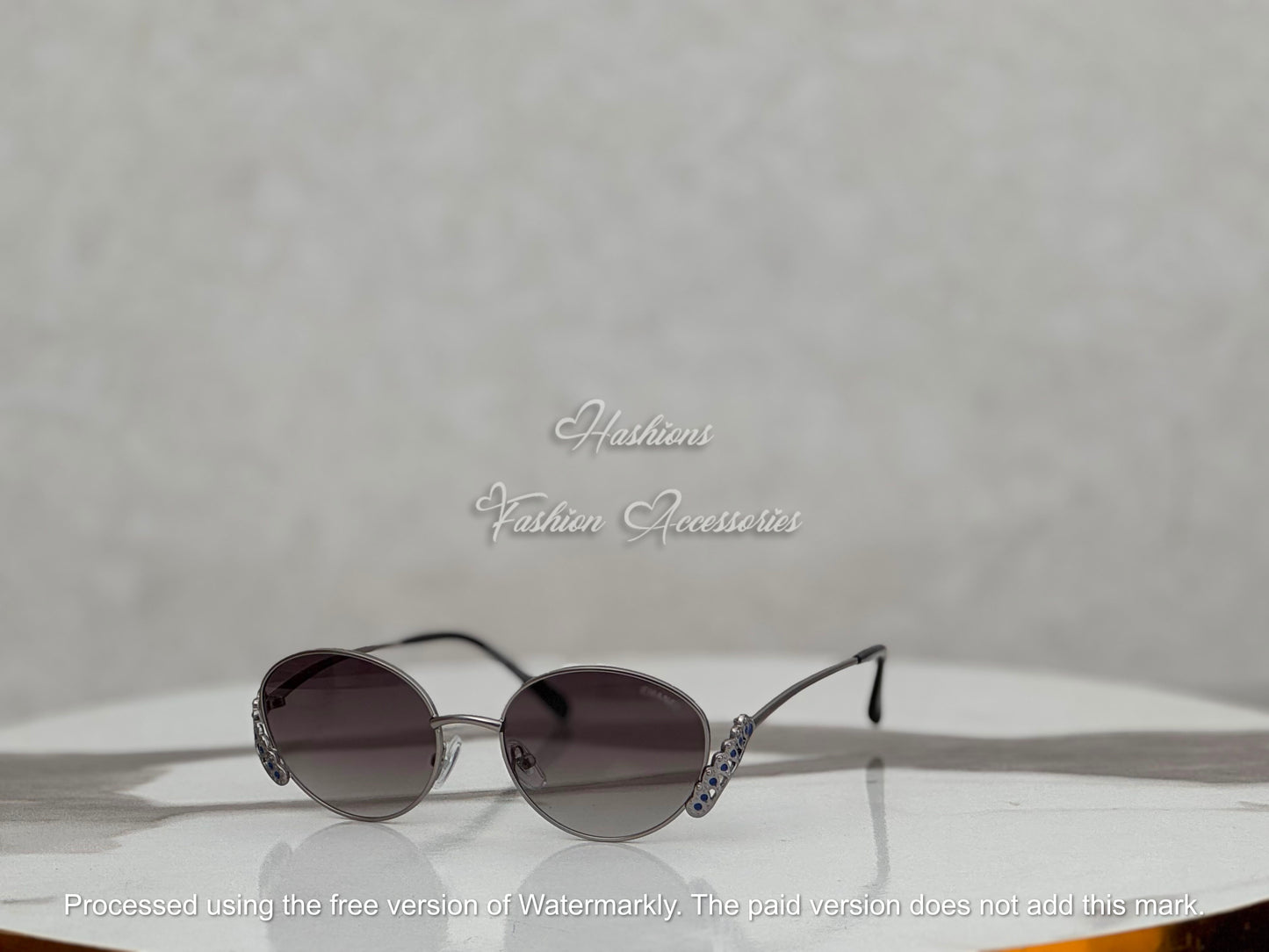 Round Crystal Sunglasses