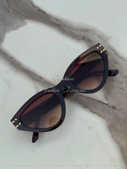 Sculpted Cat-Eye Sunglasses