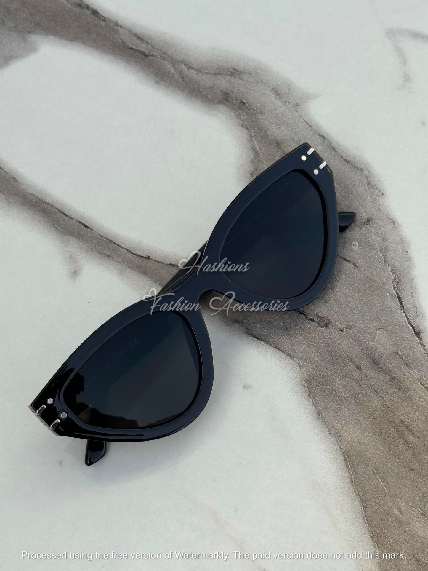 Sculpted Cat-Eye Sunglasses