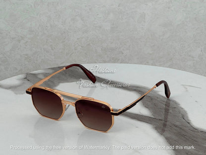 Double Bridge Square Sunglasses
