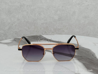 Double Bridge Square Sunglasses