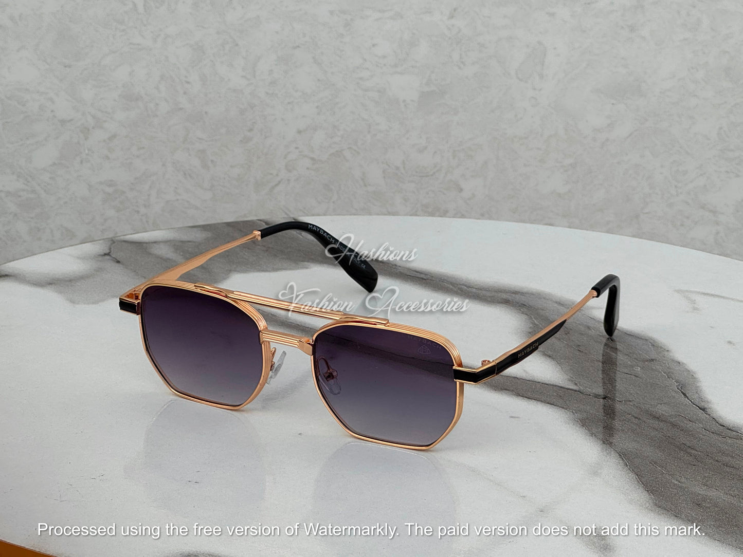 Double Bridge Square Sunglasses