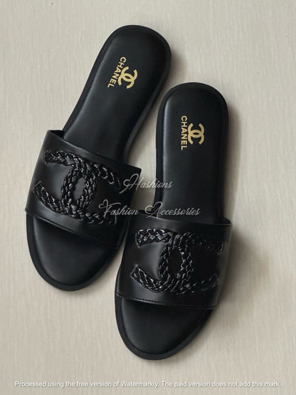 Braided Slide Flats