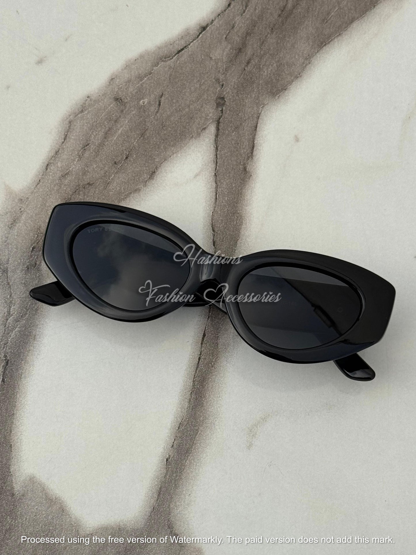 Black Oval Sunglasses