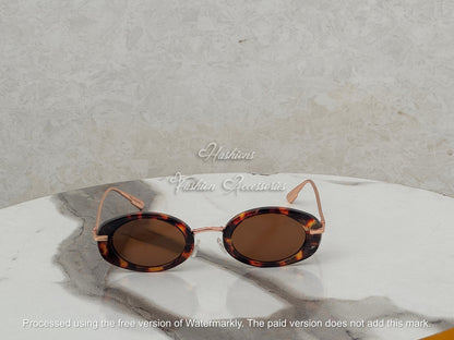 Tortoise Oval Sunglasses
