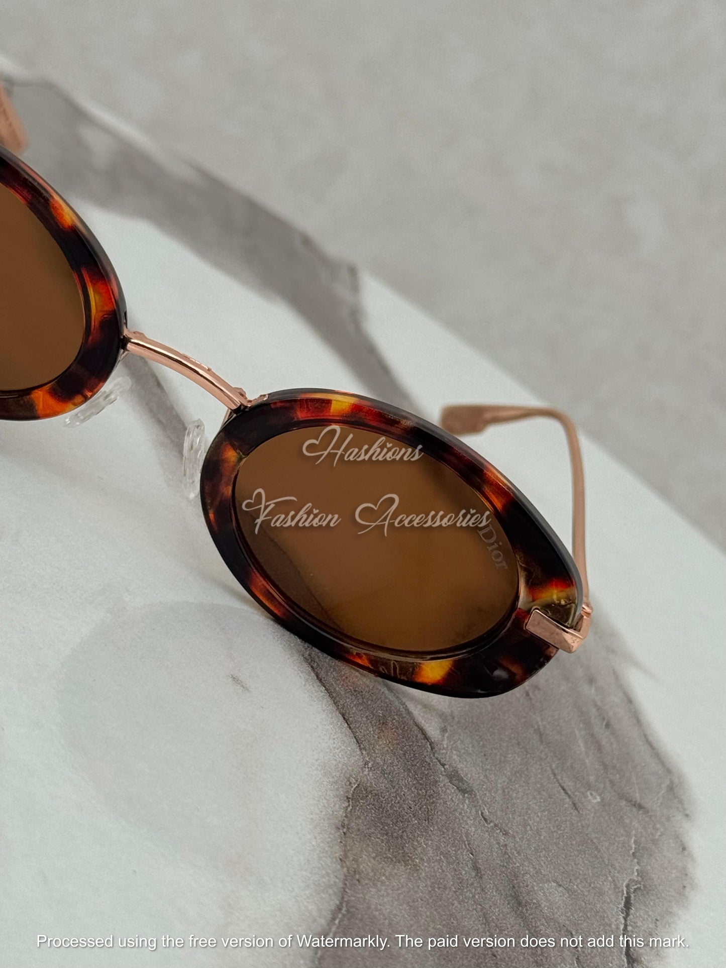 Tortoise Oval Sunglasses
