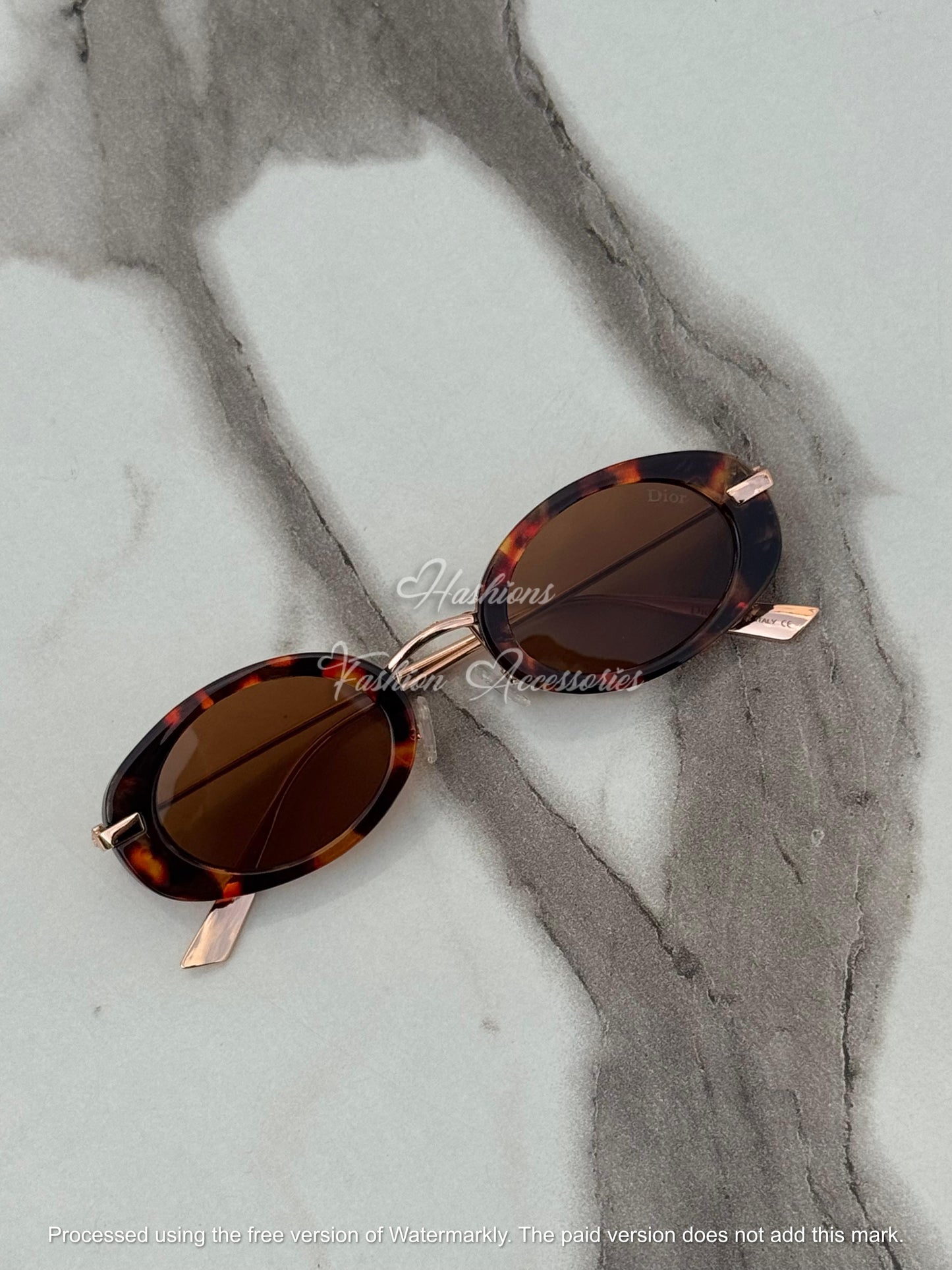 Tortoise Oval Sunglasses