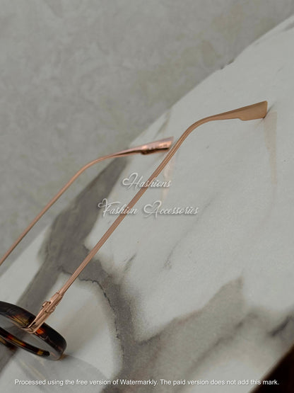 Tortoise Oval Sunglasses