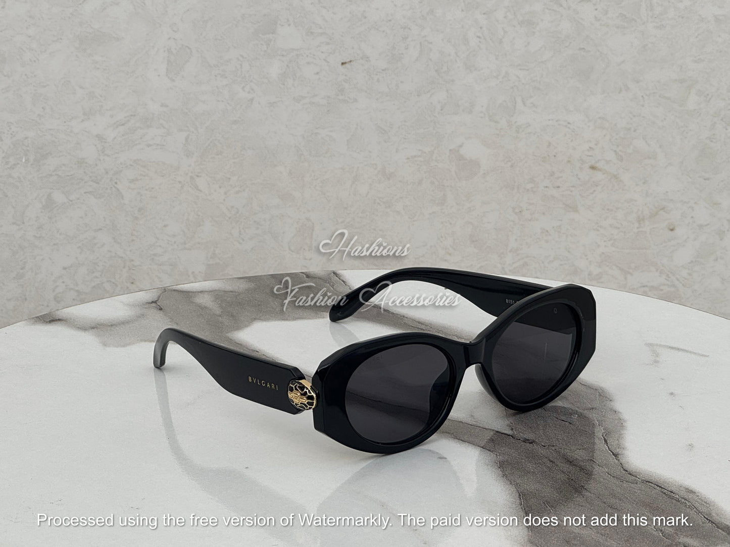 Black Oval Sunglasses