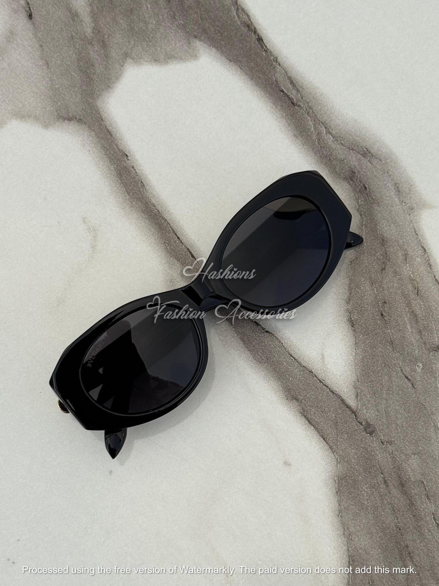 Black Oval Sunglasses