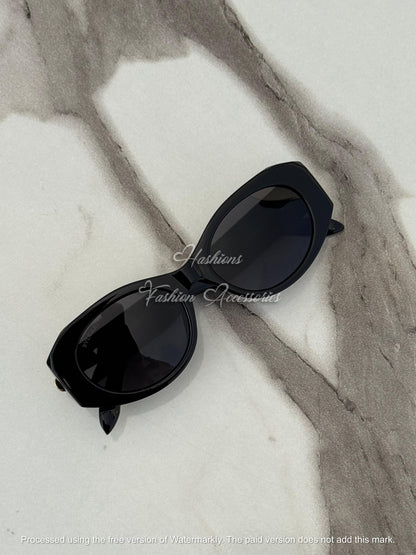 Black Oval Sunglasses