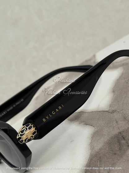 Black Oval Sunglasses