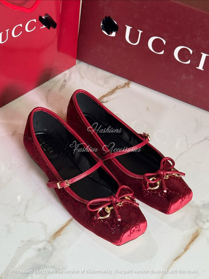 Velvet Bow Flats