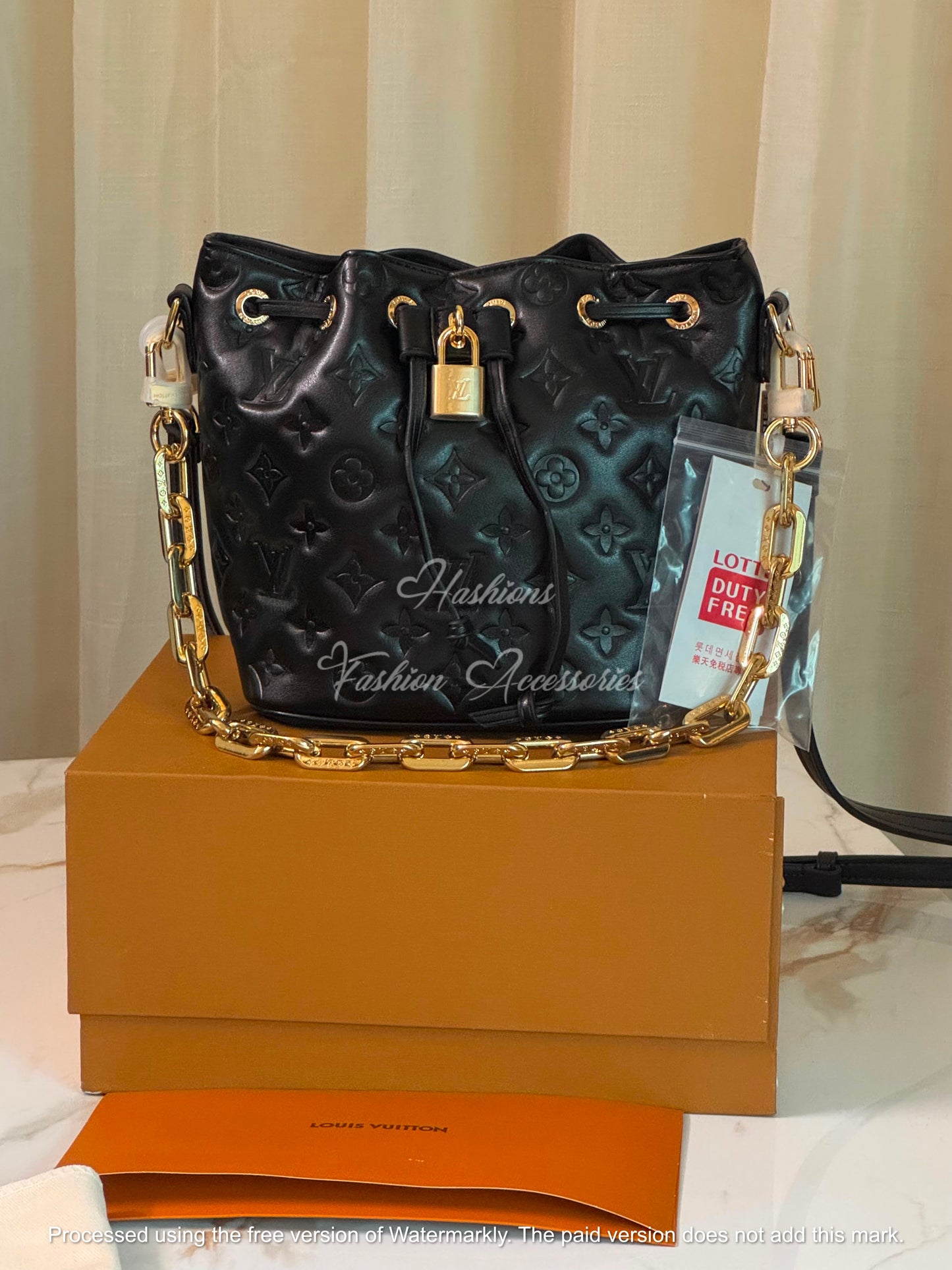Embossed Bucket Bag