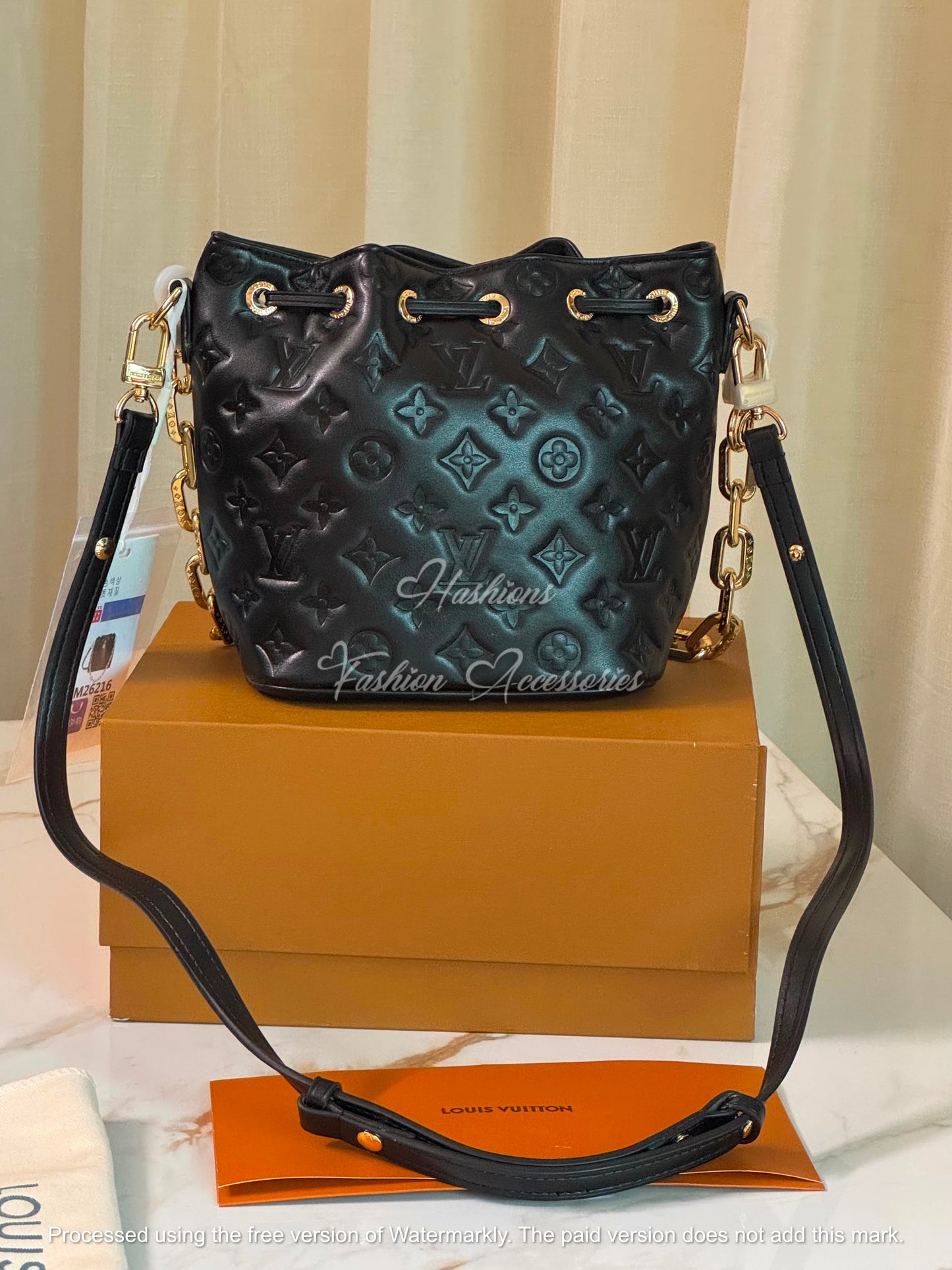 Embossed Bucket Bag