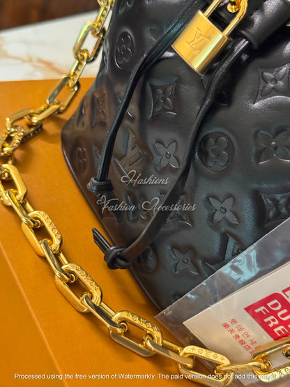 Embossed Bucket Bag