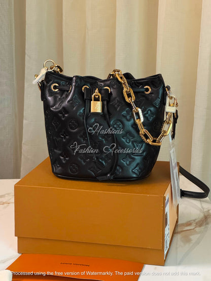 Embossed Bucket Bag