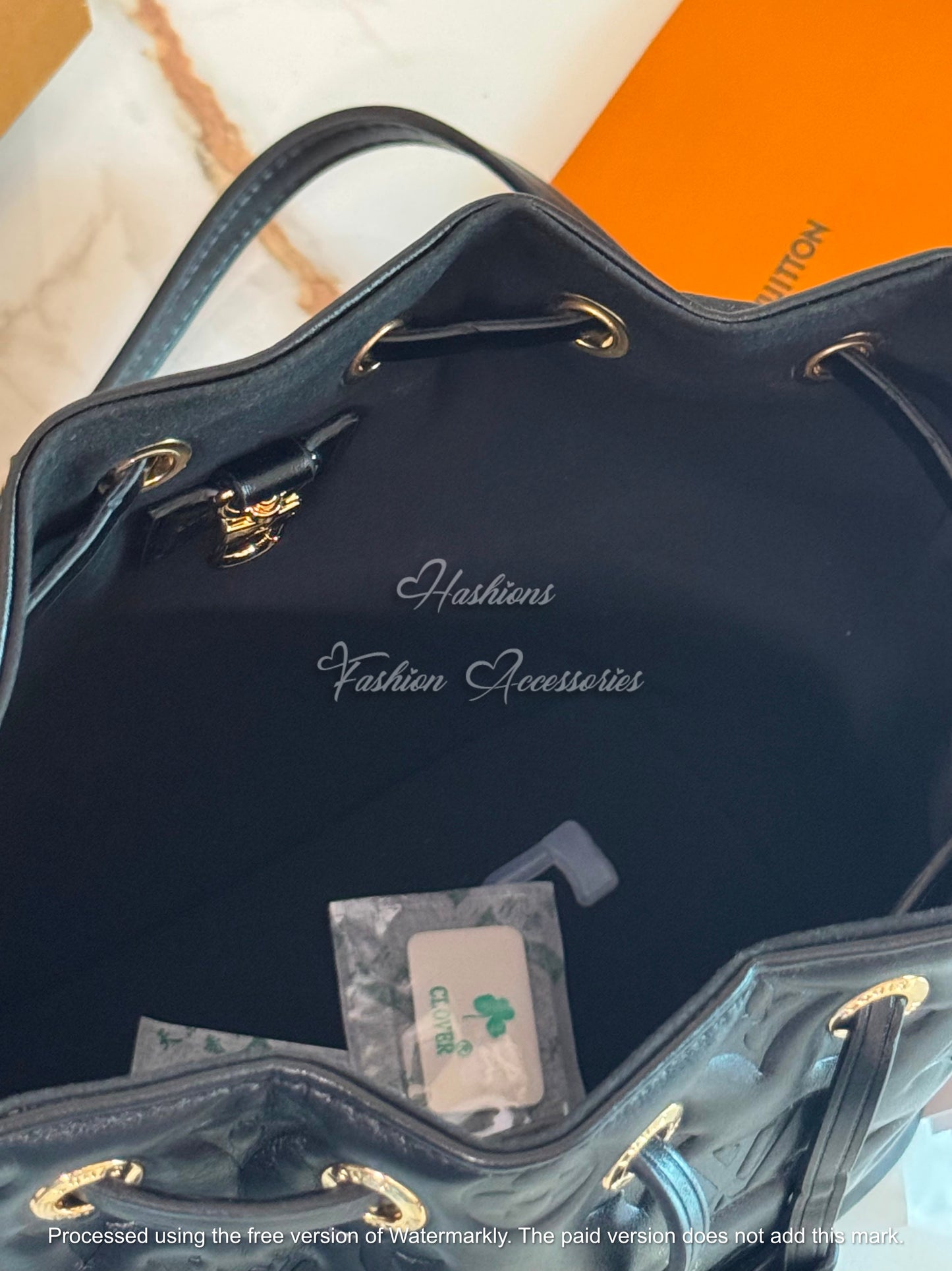 Embossed Bucket Bag