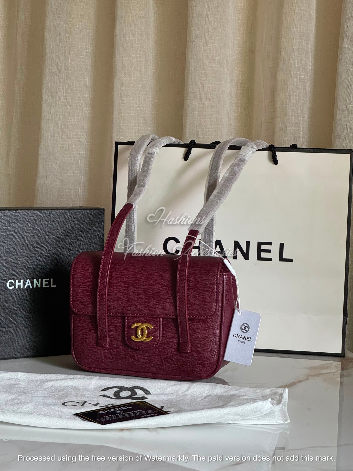 Structured Flap Handbag
