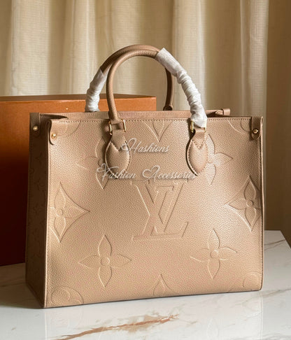 Embossed Medium Tote Bag