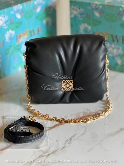 Ruched Chain Bag