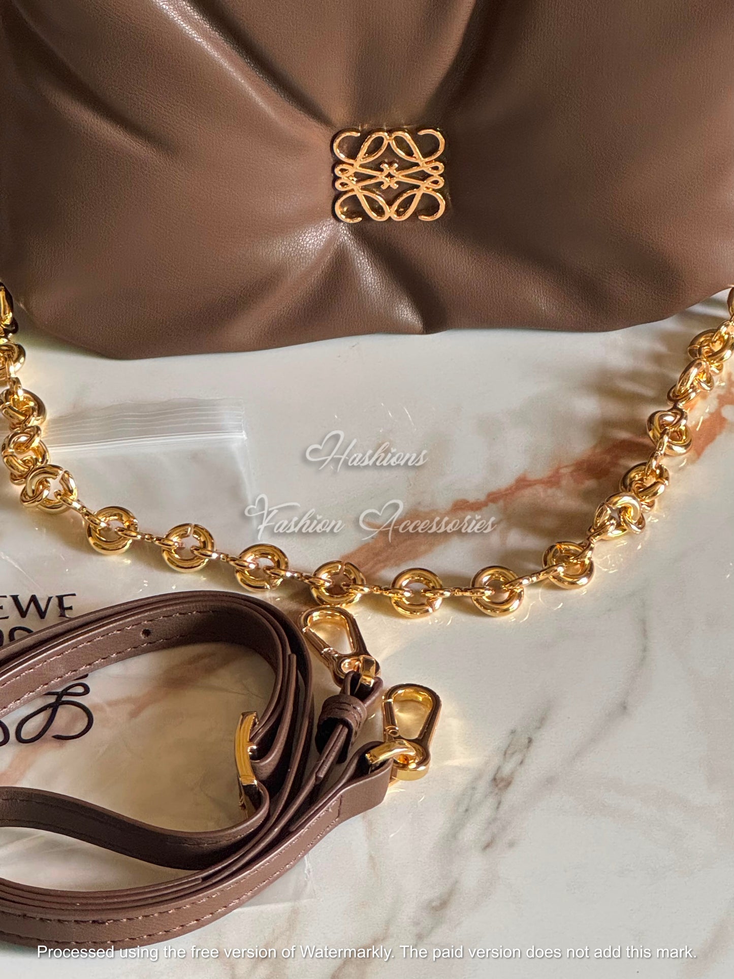 Ruched Chain Bag