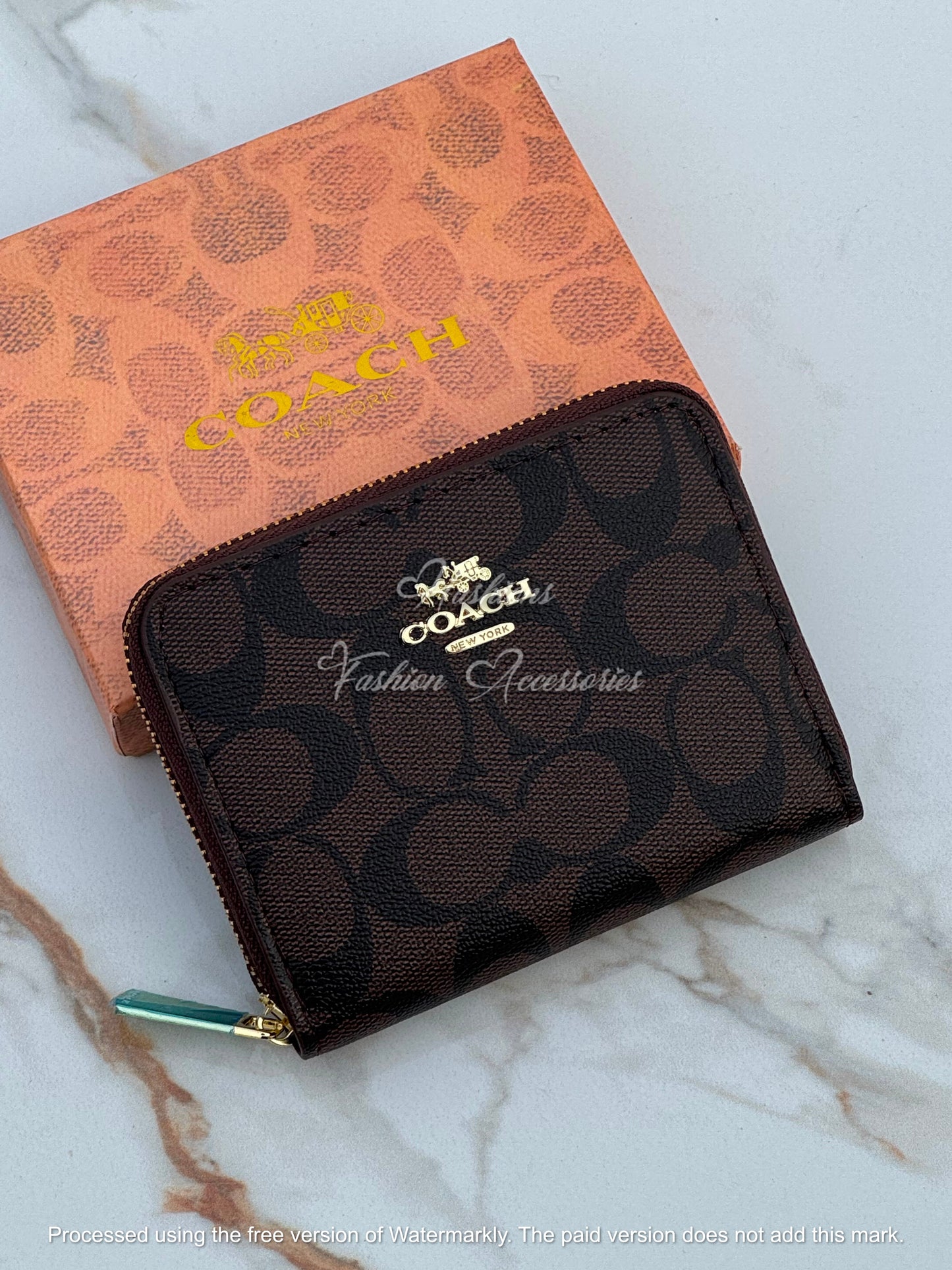Monogram Zip Wallet