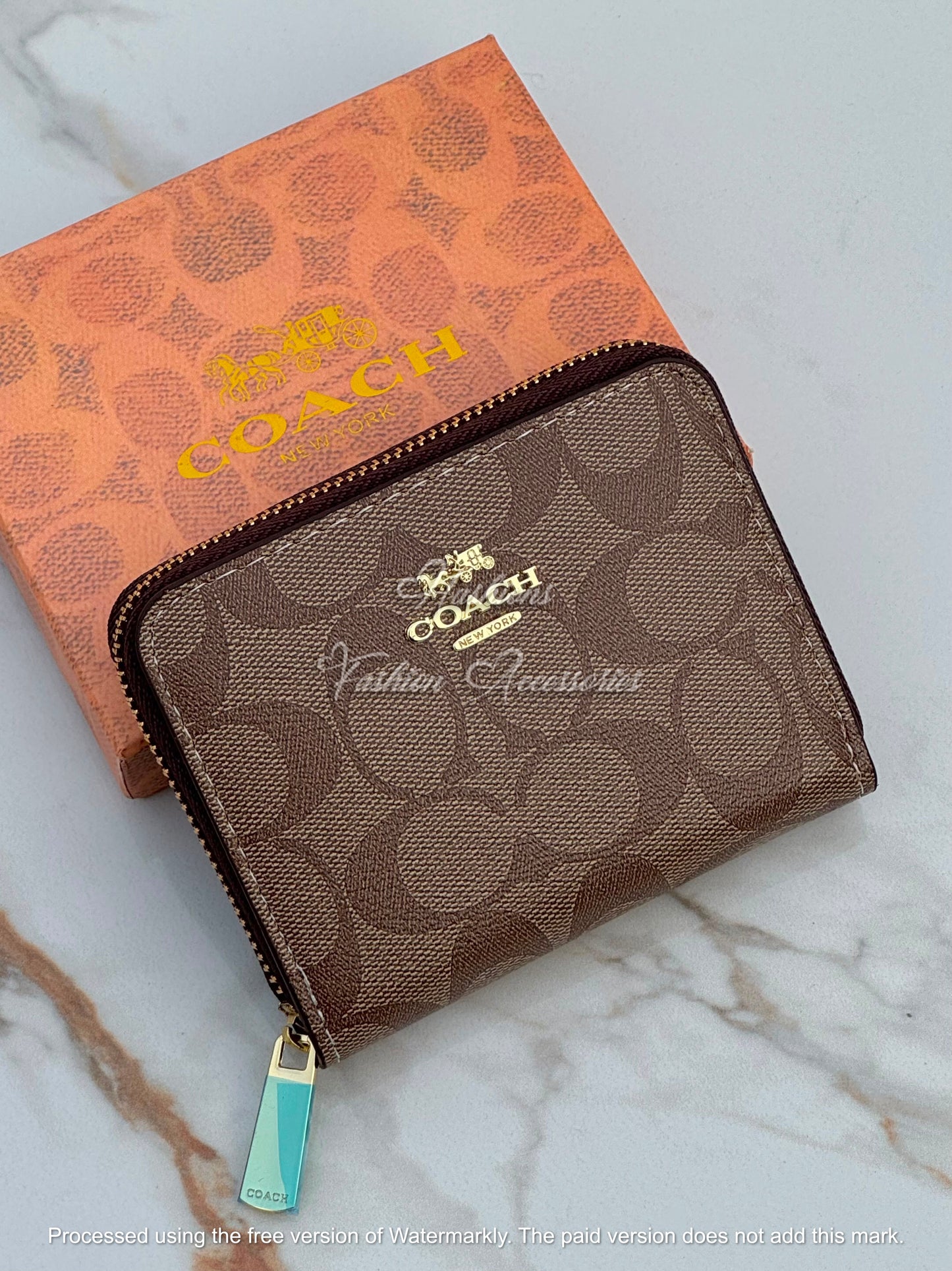 Monogram Zip Wallet