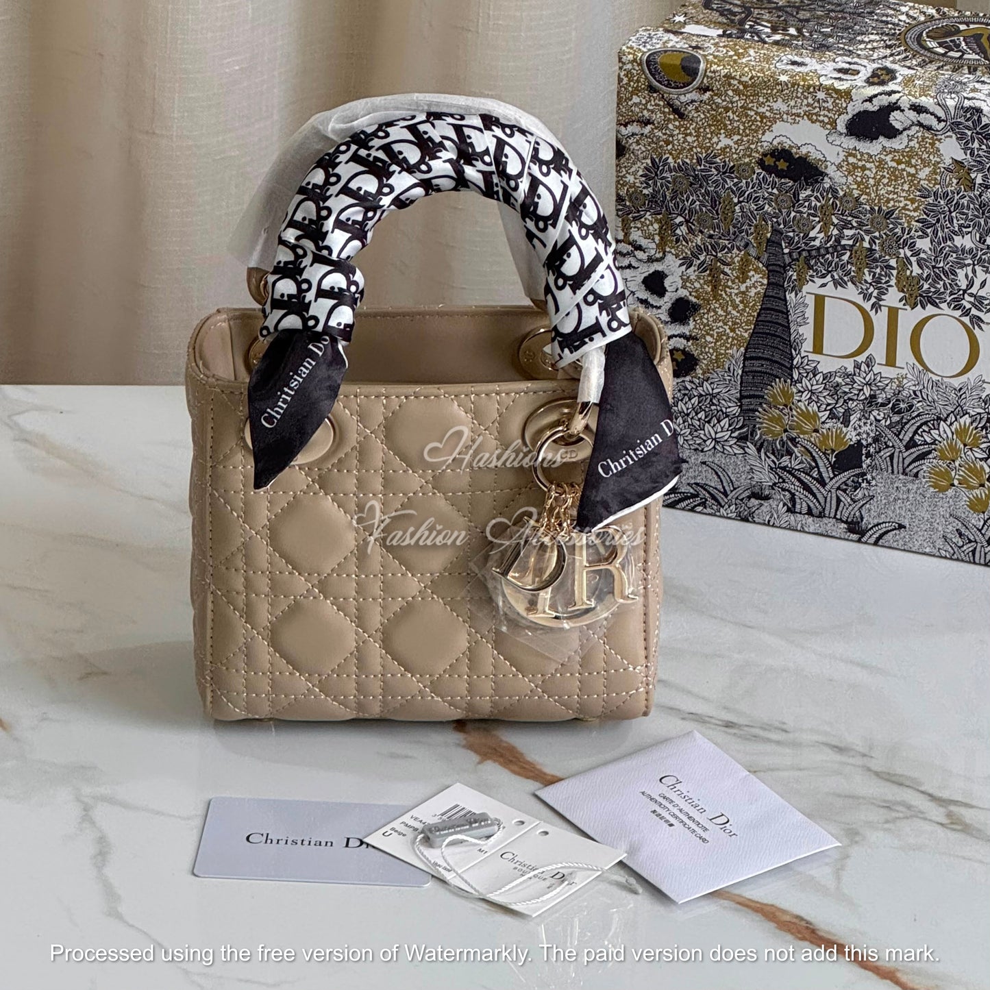 Quilted Mini Charm Bag