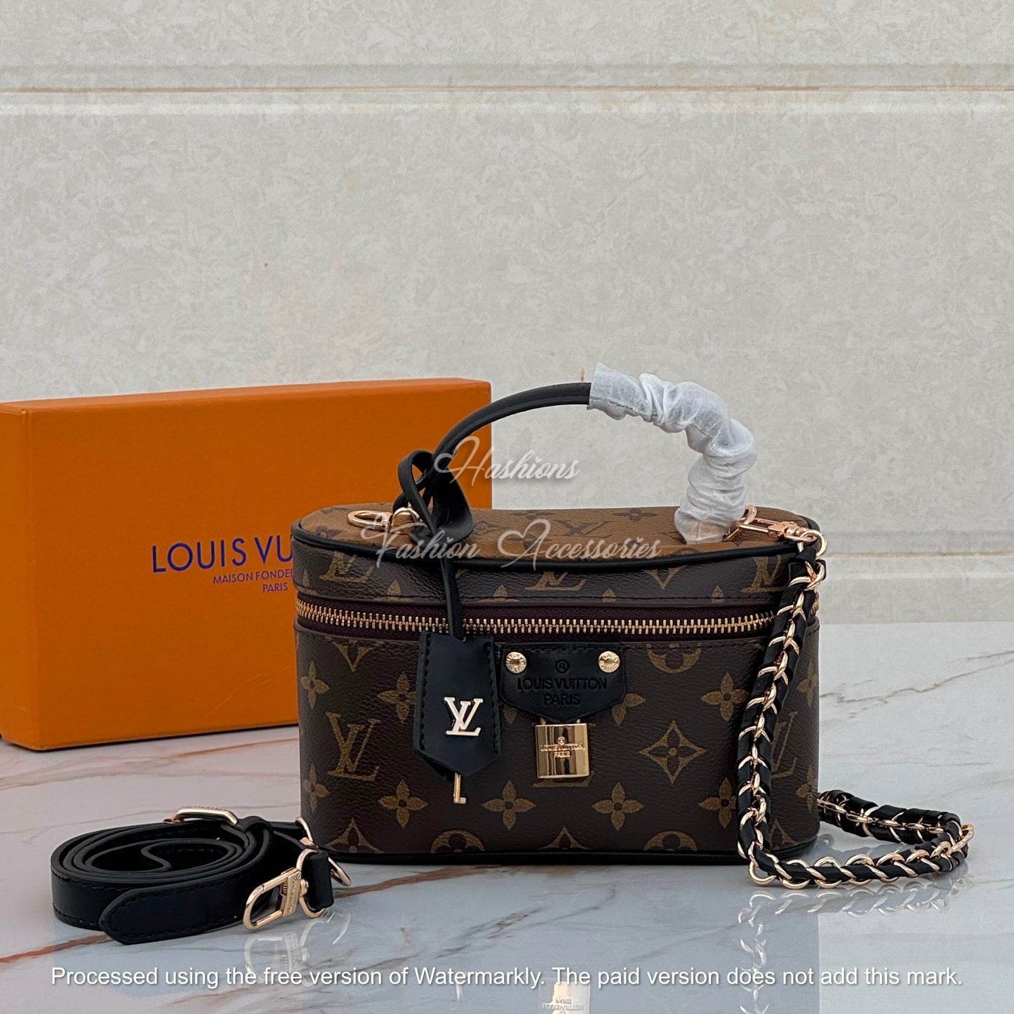 Brown Vanity Crossbody Bag