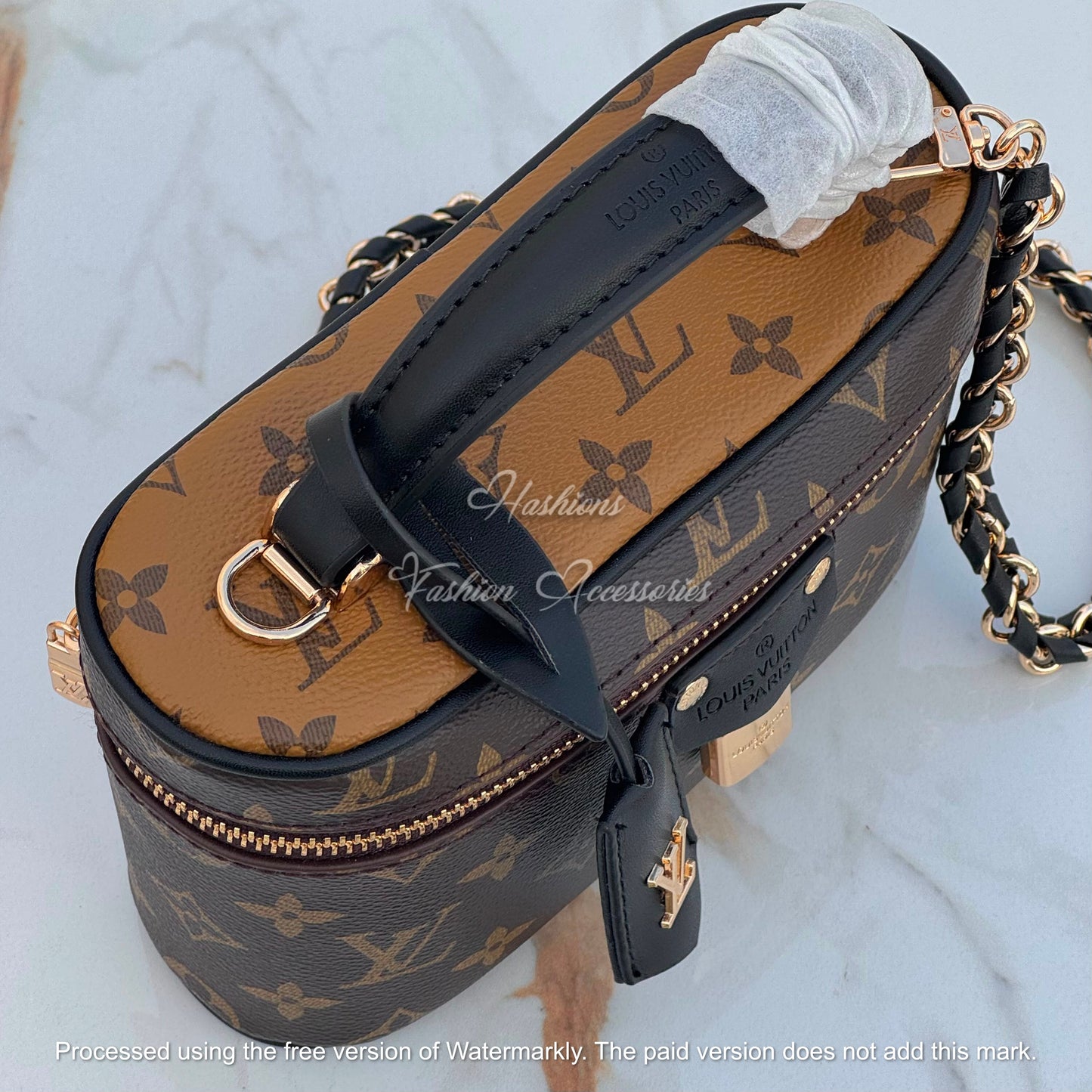 Brown Vanity Crossbody Bag