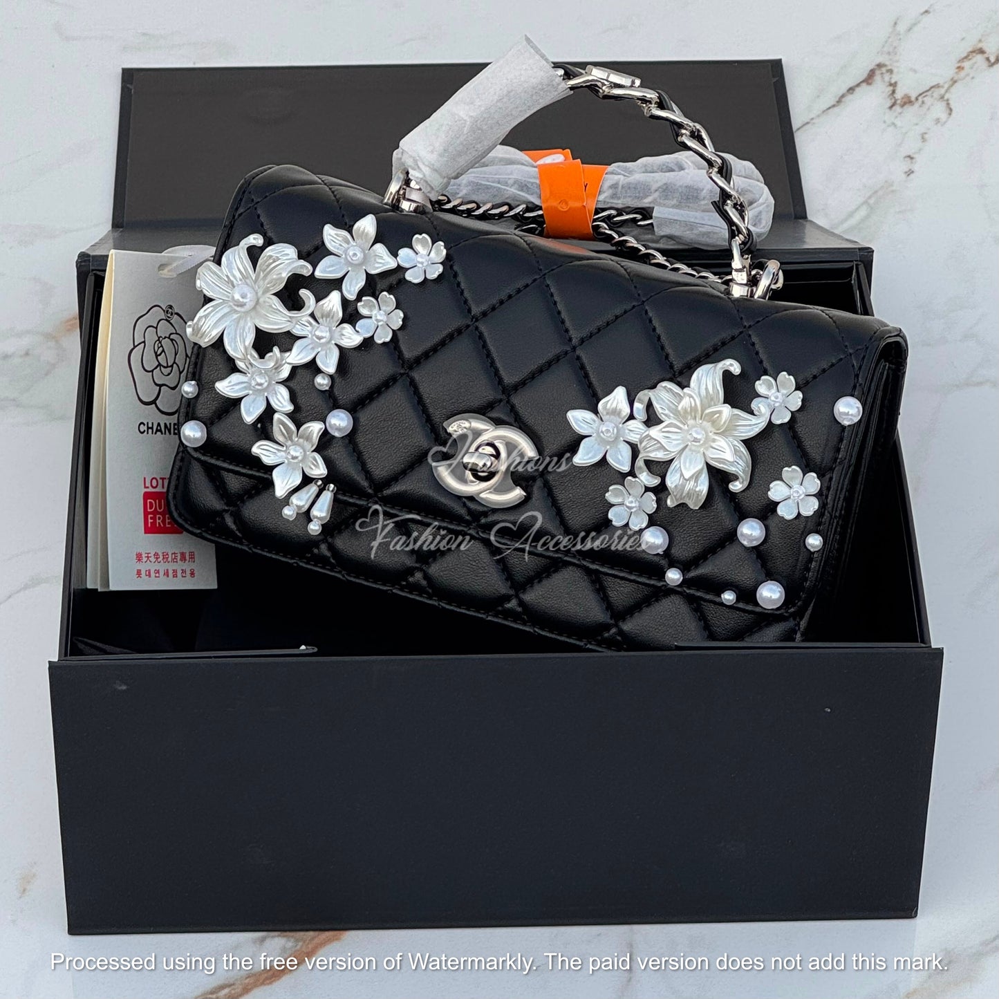 Pearl Floral Quilted Bag